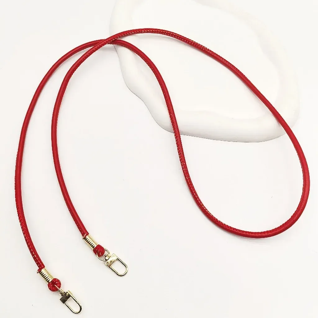nouvelle sangle de remplacement fine et ronde en cuir pu, couleur unie, pour sac bandoulière ou croisé, longue de 120 cm, accessoire cordon de téléphone