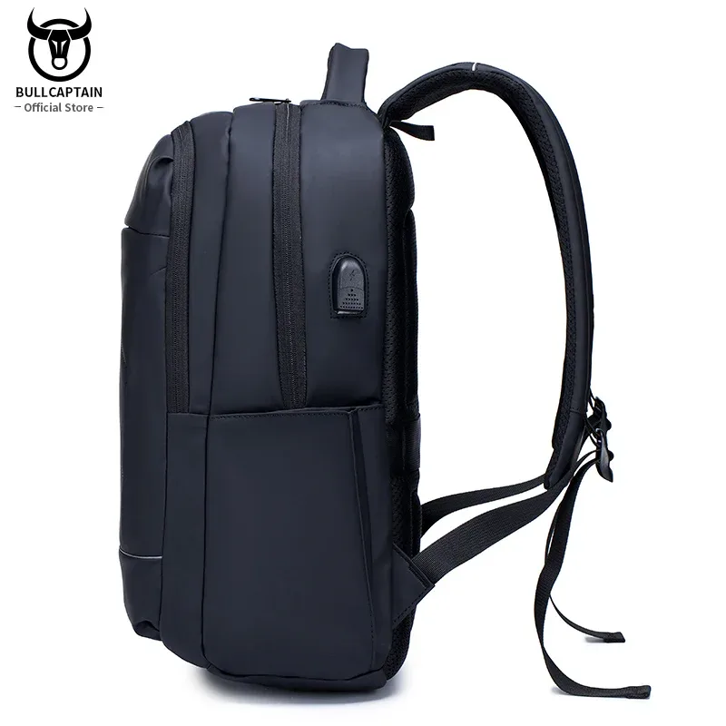 bullcaptain-sac à dos multifonction pour homme, chargement usb, mode business, décontracté, voyage, antivol, étanche, ordinateur portable 15.6 pouces