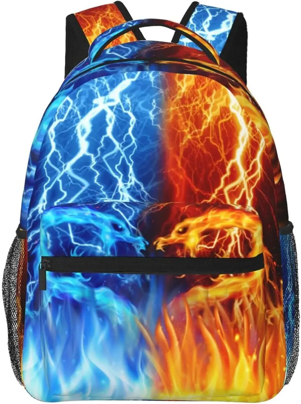 sac à dos dragon bleu, sac à livres à éclairage cool pour enfants, adolescentes, filles et garçons, cadeaux de retour à l'école pour 2e 3e 4e 5e 6e année