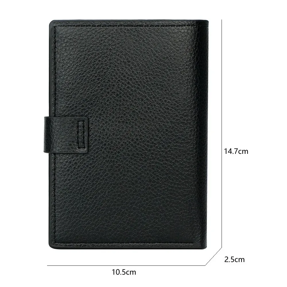 portefeuille de voyage en cuir grande capacité, porte-cartes multiples, pochette zippée pour pièces de monnaie, pour hommes et femmes, avec blocage rfid, pochette sécurisée, organiseur