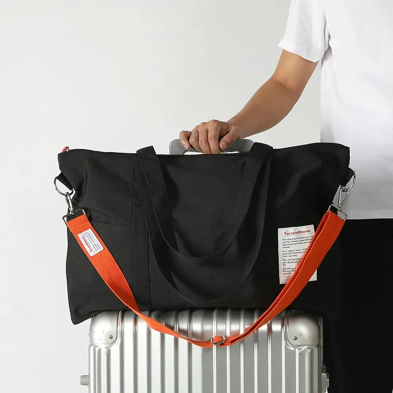 sac polochon pour court voyage, sac de sport portatif de grande capacité, fourre-tout en toile pliable, sacs de sport imperméables pour yoga et gymnastique