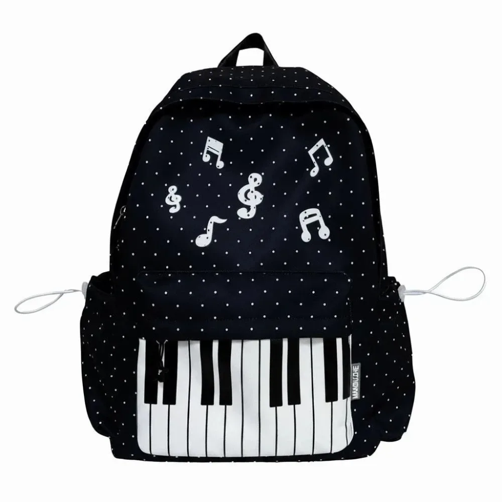 sac à dos pour piano en nylon, multi-poches, design léger, sac pour notes de musique, sangle respirante, grande capacité, sac à dos pour clavier