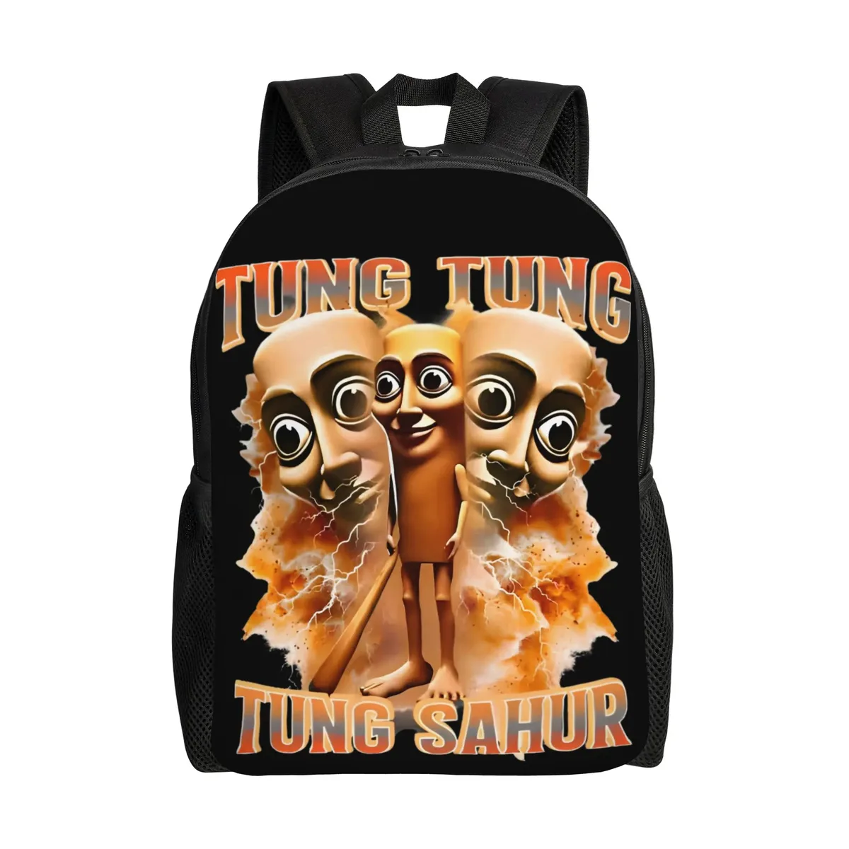 sac à dos tung tung tung sahur pour hommes et femmes, sac à dos décontracté pour le lycée, sac à dos en toile pour le collège, motif meme brainrot italien, cadeau