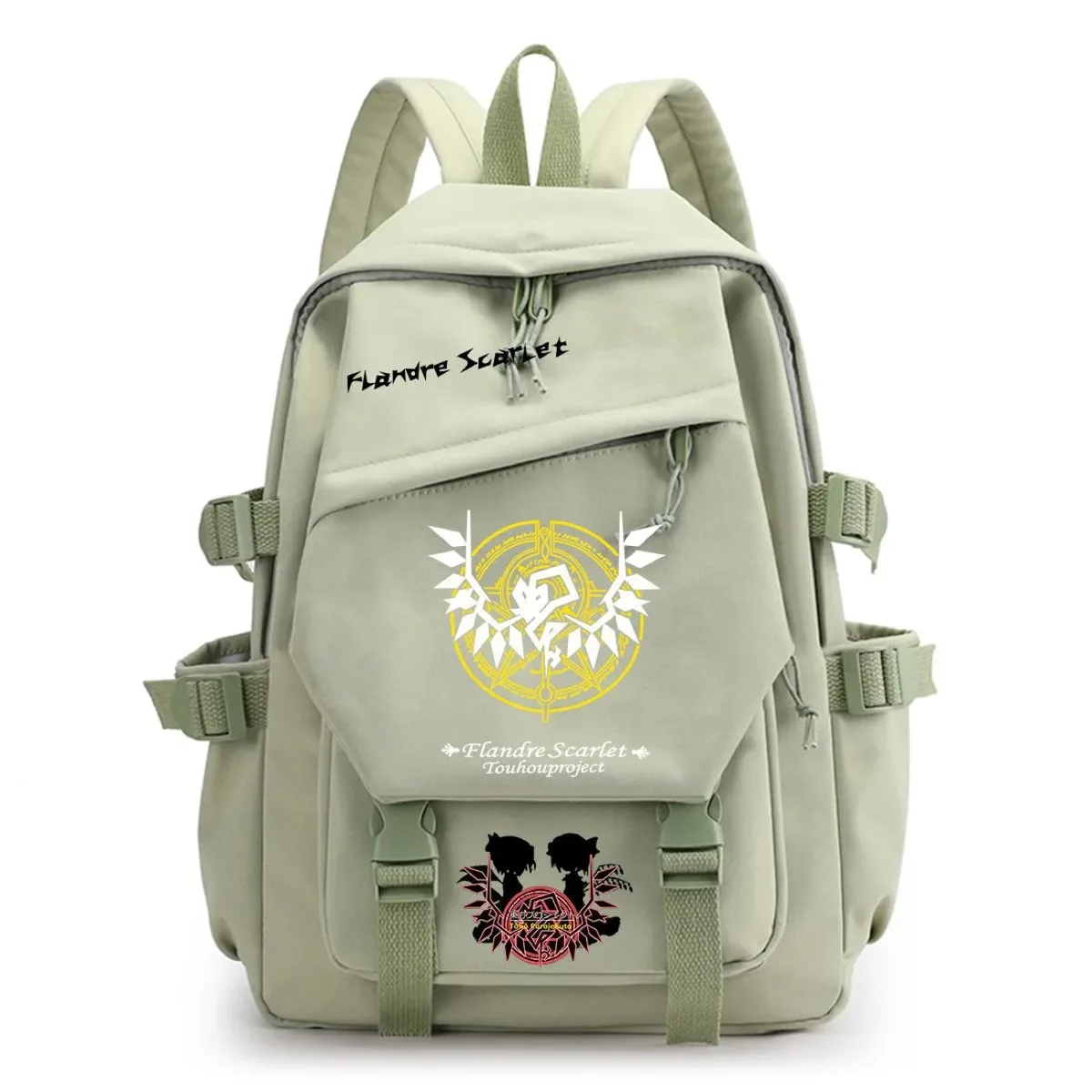 sac à dos touhou project ‌ sac à dos de voyage de grande capacité pour étudiants, imprimé dessin animé hakurei reimu kirisame marisa