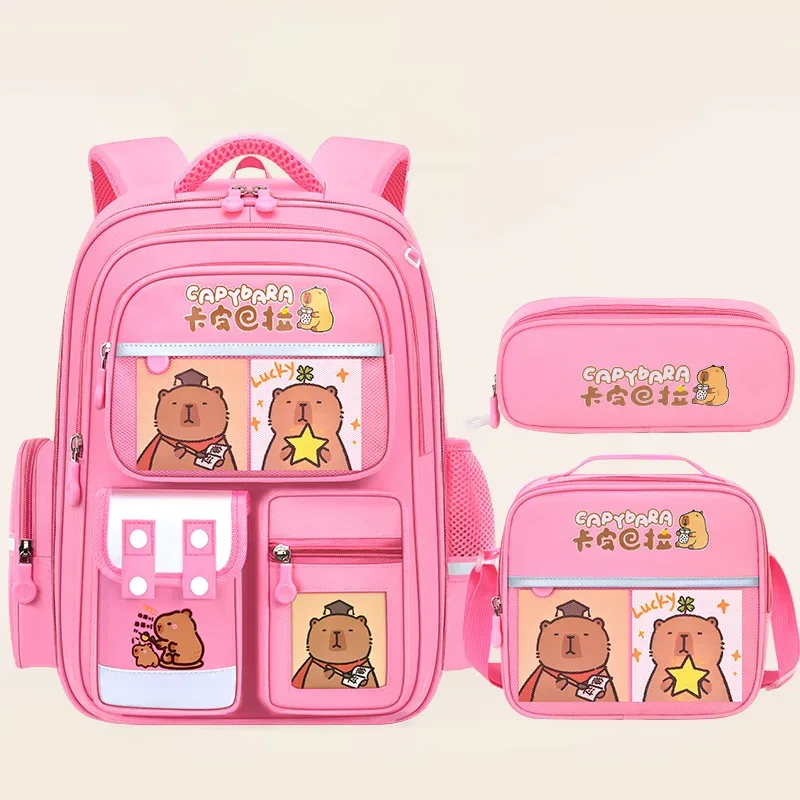 sac dos nylon astronaute étoiles bleu foncé pochette déjeuner pochette crayons sacs scolaires grande capacité préppy