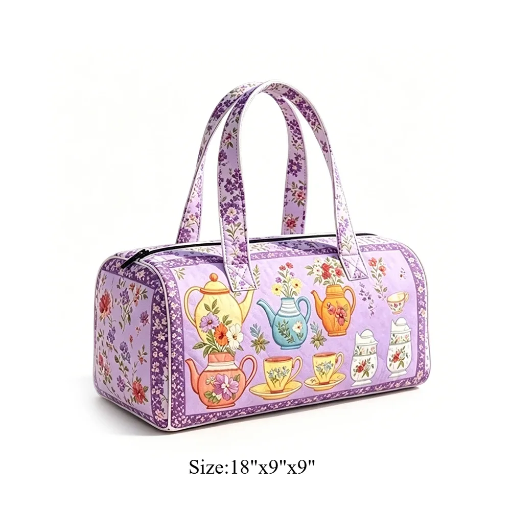 sac de voyage matelassé à imprimé chien teckel mignon, rayures arc-en-ciel, pour les amoureux des animaux, sac de week-end léger en polyester pour femmes et filles
