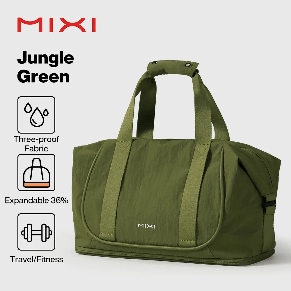 mixi sacs de voyage femmes grande taille capacité sport fitness sac de rangement pliable duffle costume sac pour sac à bandoulière sac à main m3020