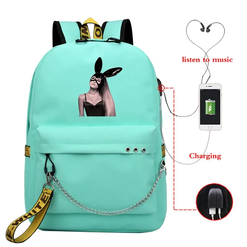 sac à dos ariana grande tendance pour filles, sac d'école pour adolescentes, sacs à dos de voyage pour femmes, sac à dos de randonnée assorti avec tout
