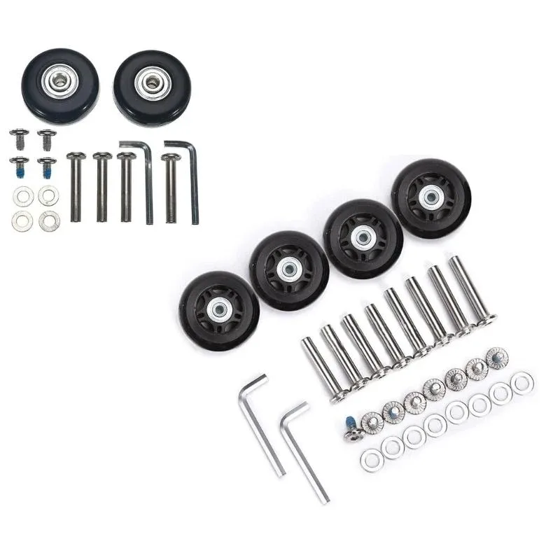 réparation roues valise X7XC, roulettes en caoutchouc robustes OD 45x1 8mm/70x24mm