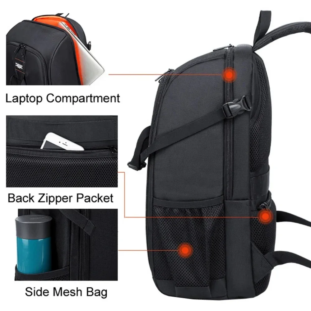sac à dos pour appareil photo numérique dslr, résistant à l'usure, étanche, multifonctionnel, respirant, pour photographie, boîte