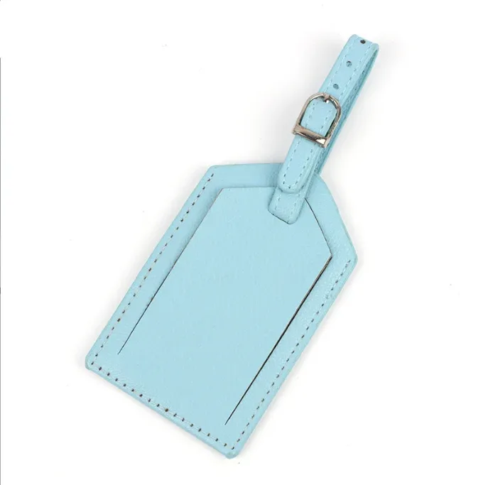 étiquette de bagage étanche chancelier créative, étiquette suspendue en cuir, carte d'embarquement touristique, à la mode