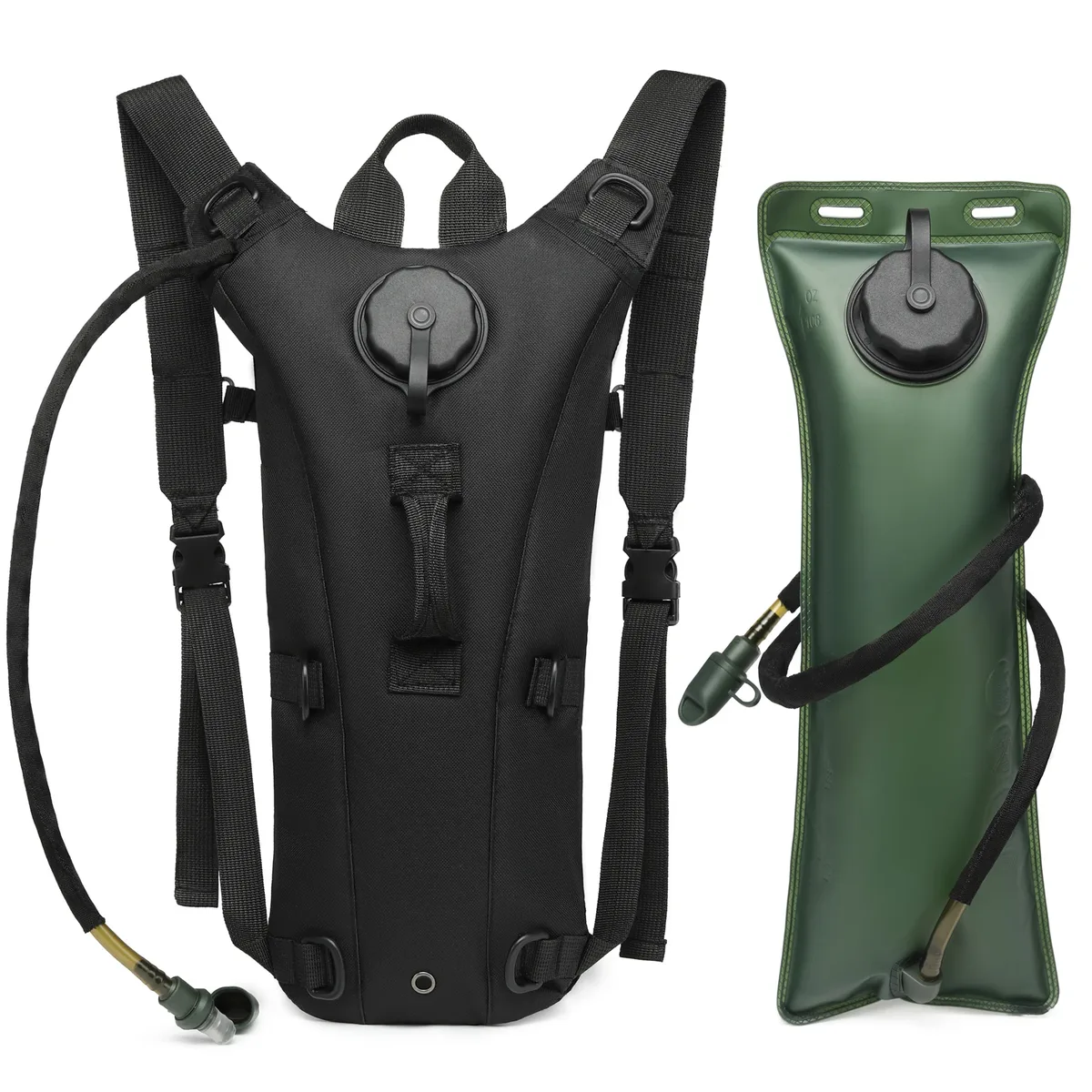 dulwater-sac à dos d'hydratation camel de classe militaire, avec vessie étanche de 3l, pour la course, le jogging et le cyclisme
