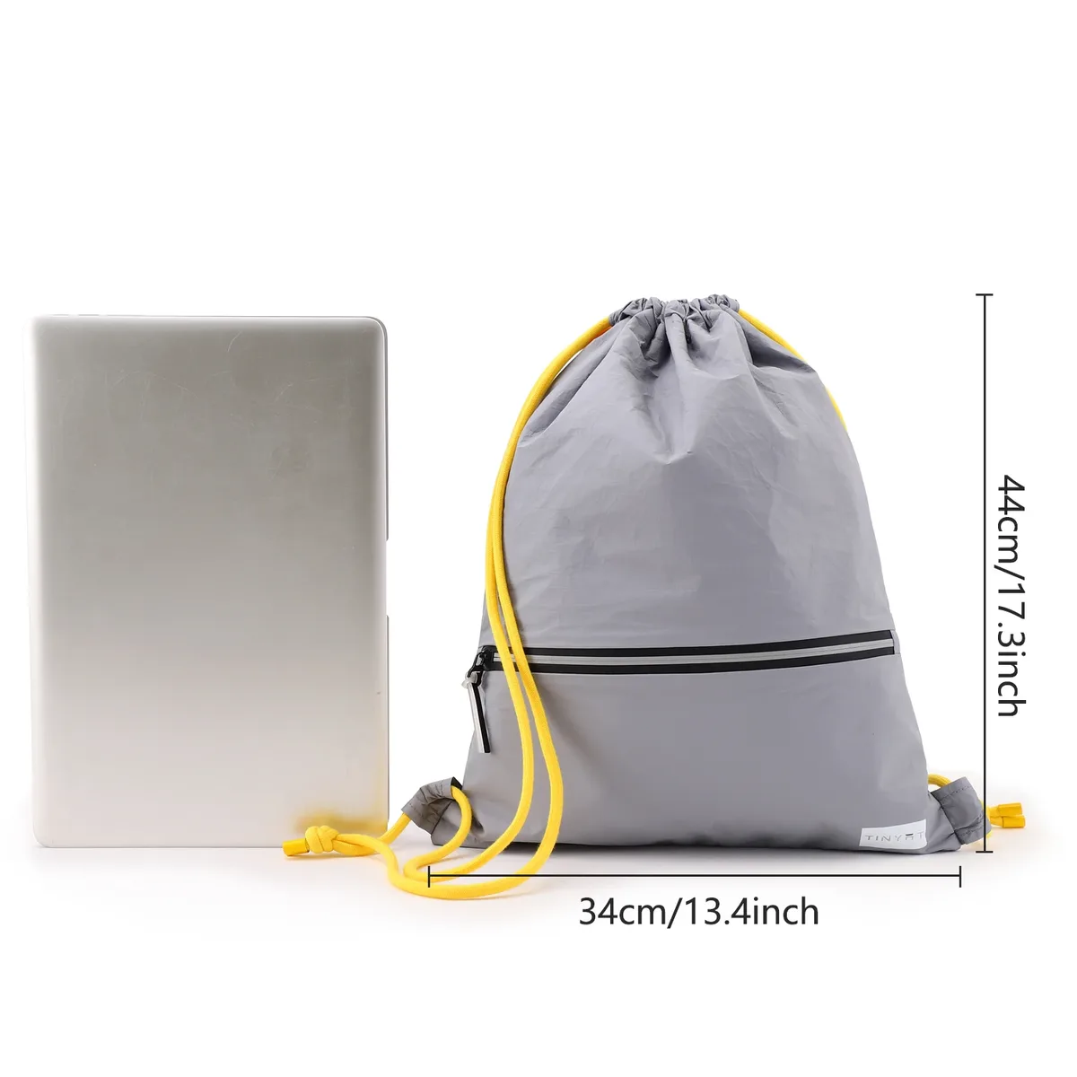tinyat sac de sport robuste à cordon sac à dos en polyester imperméable pour salle de sport, équitation, organisateur de chaussures et de vêtements de grande capacité