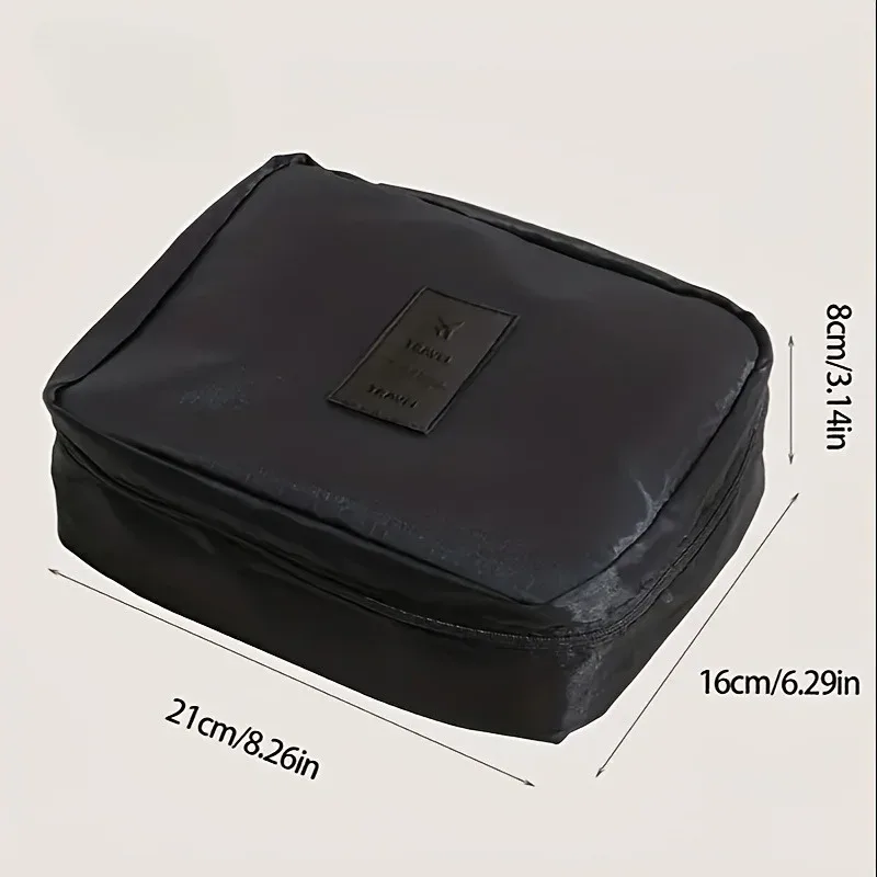 1 pièce, trousse de toilette de grande capacité pour les voyages, trousse de maquillage, organisateur de bagages portable, sac carré multifonctionnel, pochette de rangement, sacs.