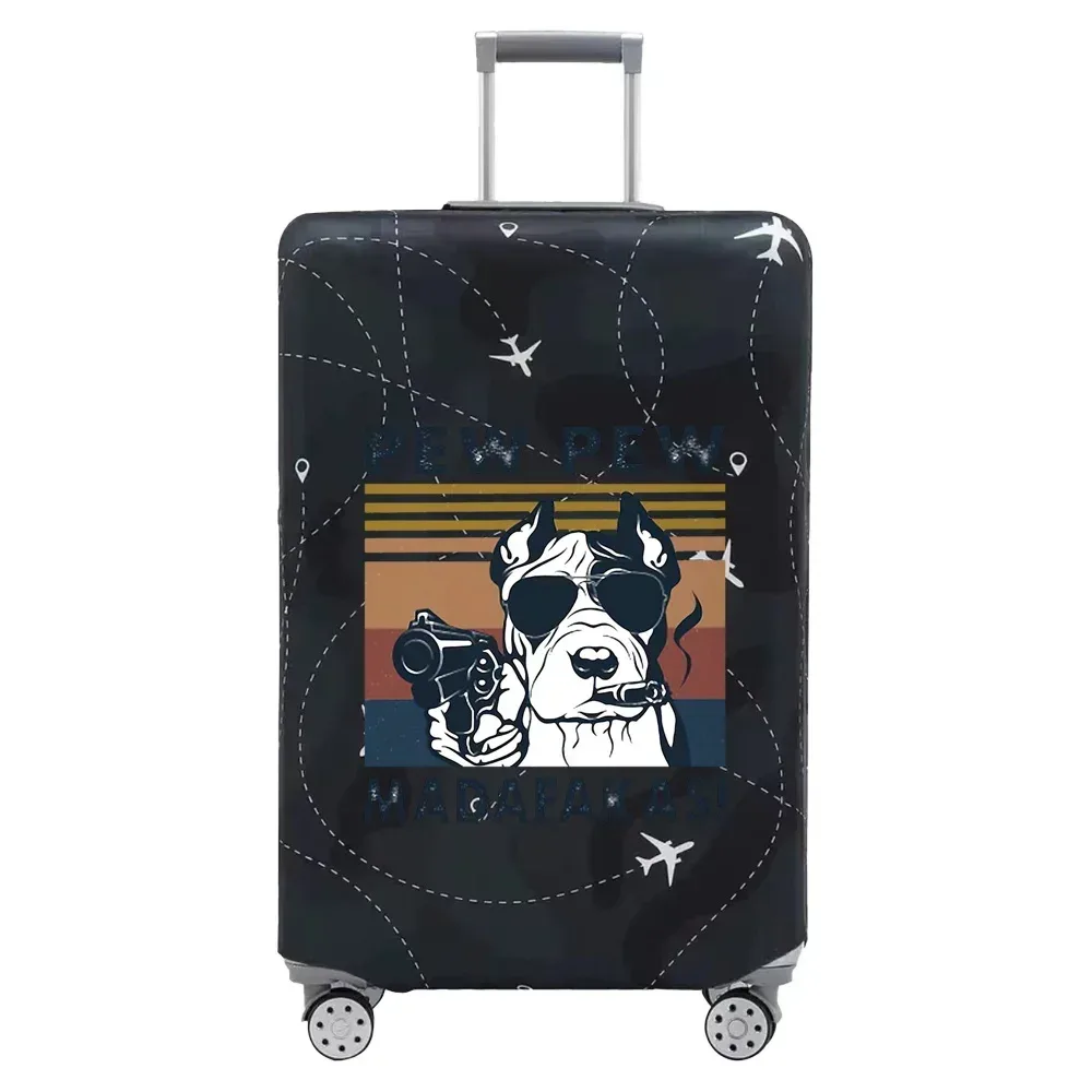 juste de protection en tissu pour bagages, housse anti-poussière, valise anti-rayures imbibée pour sac de 18 à 32 pouces, motif pew, accessoires de voyage