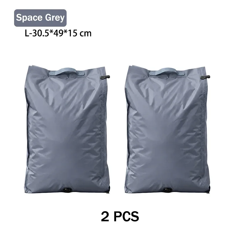 accessoires de voyage sacs sous vide compression organiseur de valise imperméable anti-poussière anti-humidité sans pompe économiseur d'espace sac à linge pour avion tissu oxford grande taille placard réutilisables
