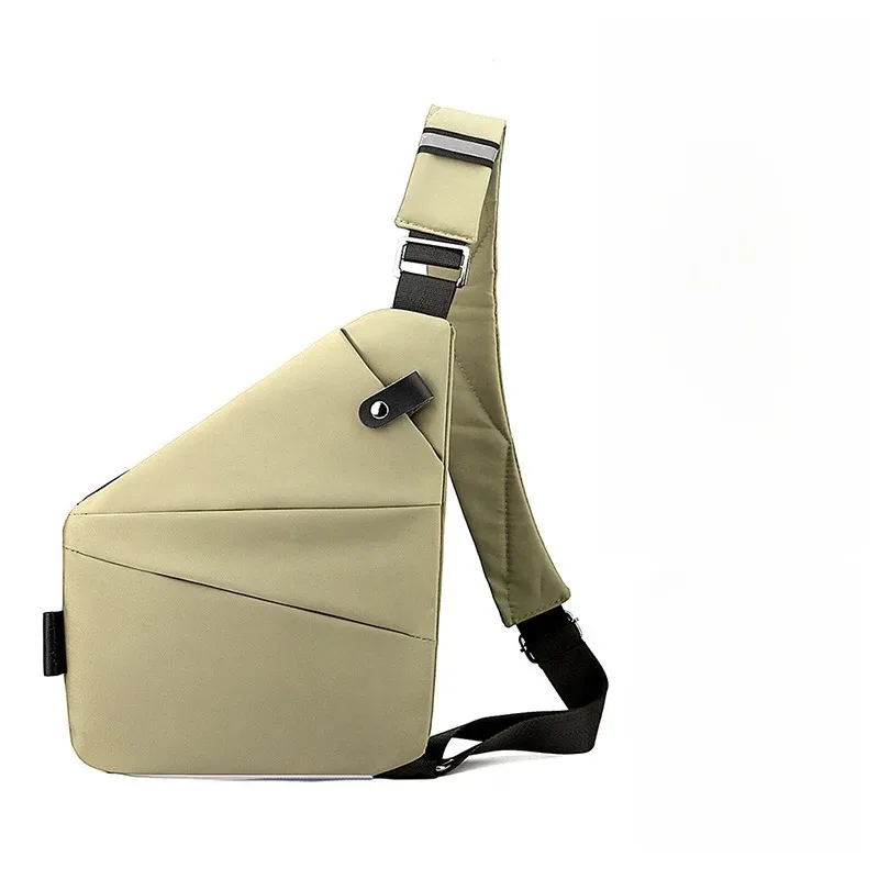 sac de poitrine antivol unisexe – sangles réglables, pochette de rangement polyvalente, portefeuille de voyage sécurisé