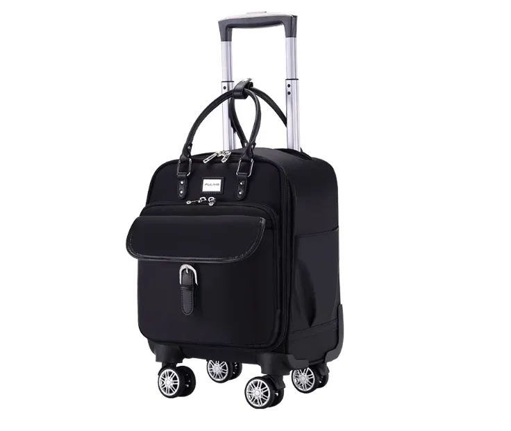valise cabine 16 pouces pour femme, bagage à roulettes économique pour avion, sac de voyage à roulettes pour femme, sac fourre-tout de voyage