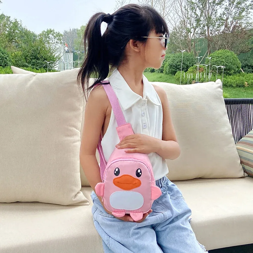 sac à bandoulière en forme de canard de dessin animé, broderie personnalisée, cadeau fait à la main, pour bébé, nouvelle collection