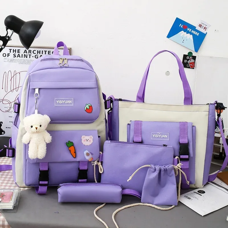 nouveau sac à dos scolaire fille loisirs grande capacité léger imperméable pour étudiants du cm2 au lycée cadeaux enfants mochilas