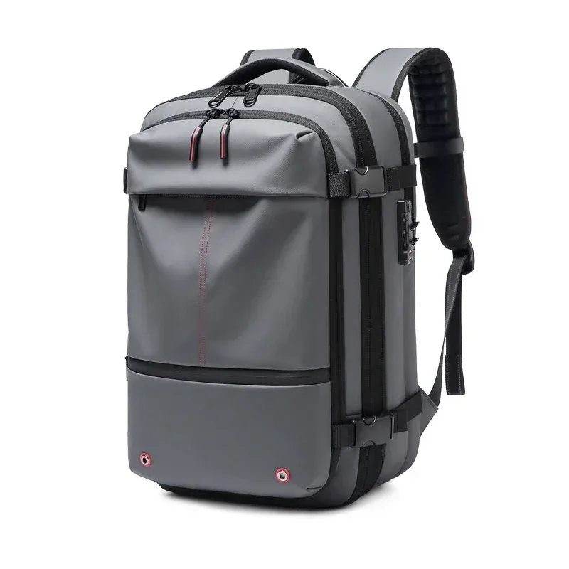 sac à dos de voyage à compression sous vide pour hommes, pour ordinateur portable 17 pouces, escarpins d'affaires, sac à dos d'école de grande capacité, sac à dos de randonnée élargi