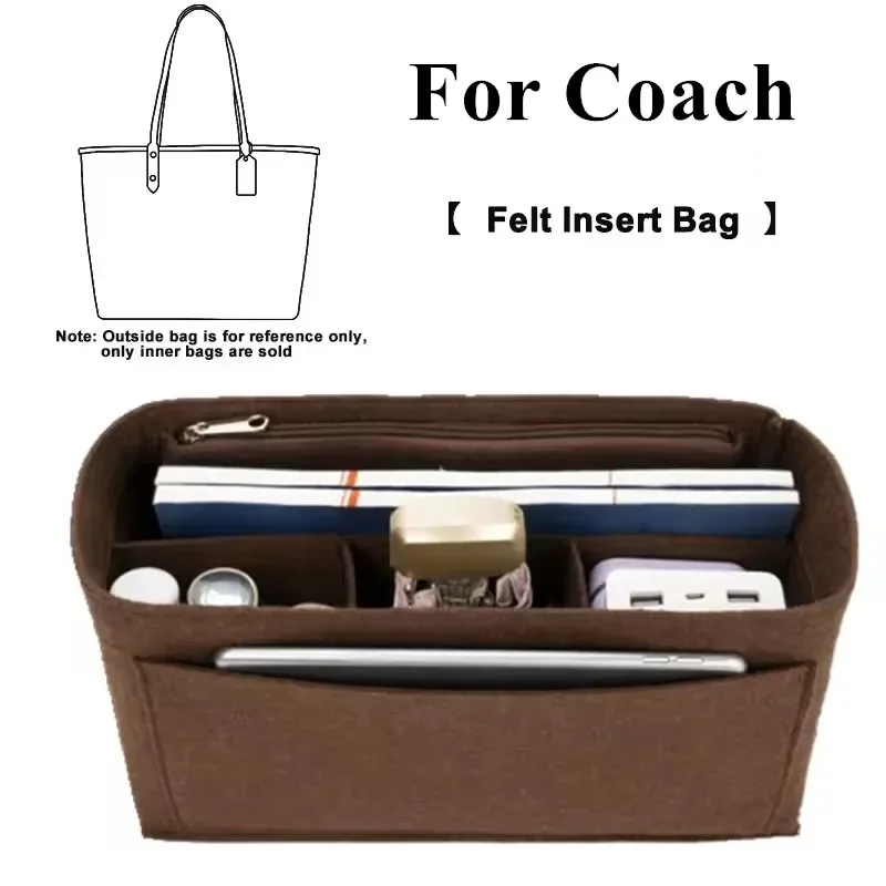 organisateur de sac, doublure en feutre, accessoire de poche pour sac à main d'entraîneur, doublure durable, rangement, sac de tri, support de partie intérieure