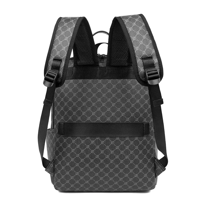 sacs à dos de luxe pour hommes, sac d'ordinateur de grande capacité de haute qualité, sac à bandoulière étanche en pu, sac d'école de style vintage