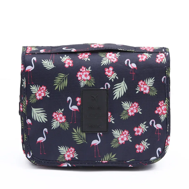 sac de maquillage de haute qualité pour femmes, sac à cosmétiques de voyage, crochet, organisateur de produits de toilette, rangement étanche, sac de lavage suspendu pour salle de bain
