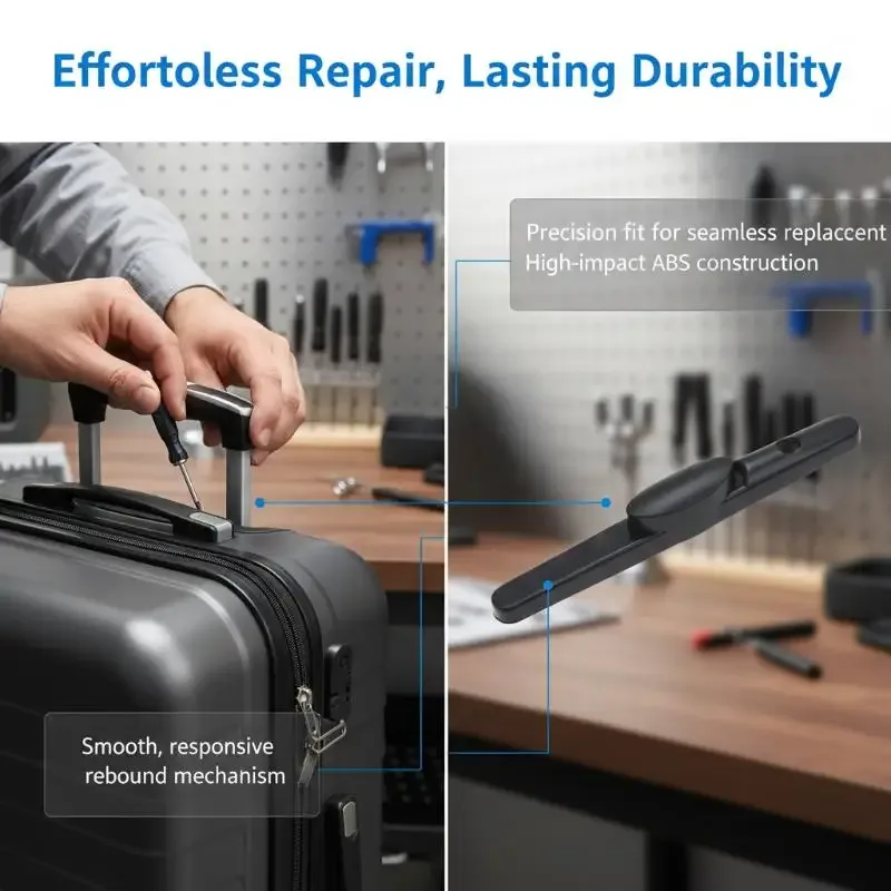 bouton remplacement poignée valise haute qualité plastique durable installation facile entretien voyage usage journalier