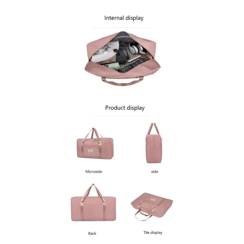 nouveau sac de voyage pliable grande capacité, multifonctionnel, imperméable, pour gym, yoga, rangement, sac à bandoulière, sac à main pour courts séjours