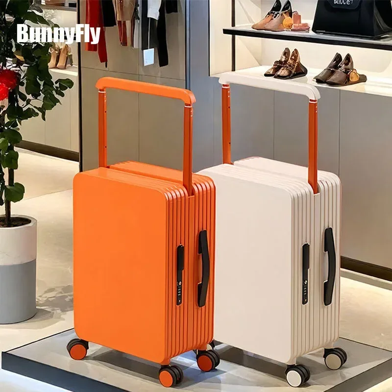 valise pc antirayures antipoussiere toupie roues poignées orange blanc bleu grandecapacite voyage fonctionnelle compartimentsinternes zippés
