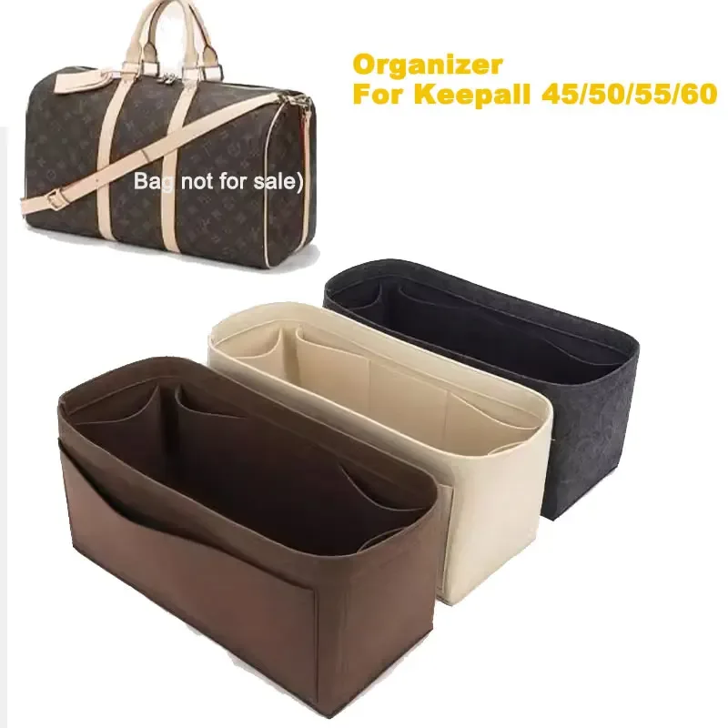 organisateur voyage feutre marron noir rose beige bleu format pliable extensible taille personnalisable compression vêtements cosmétiques