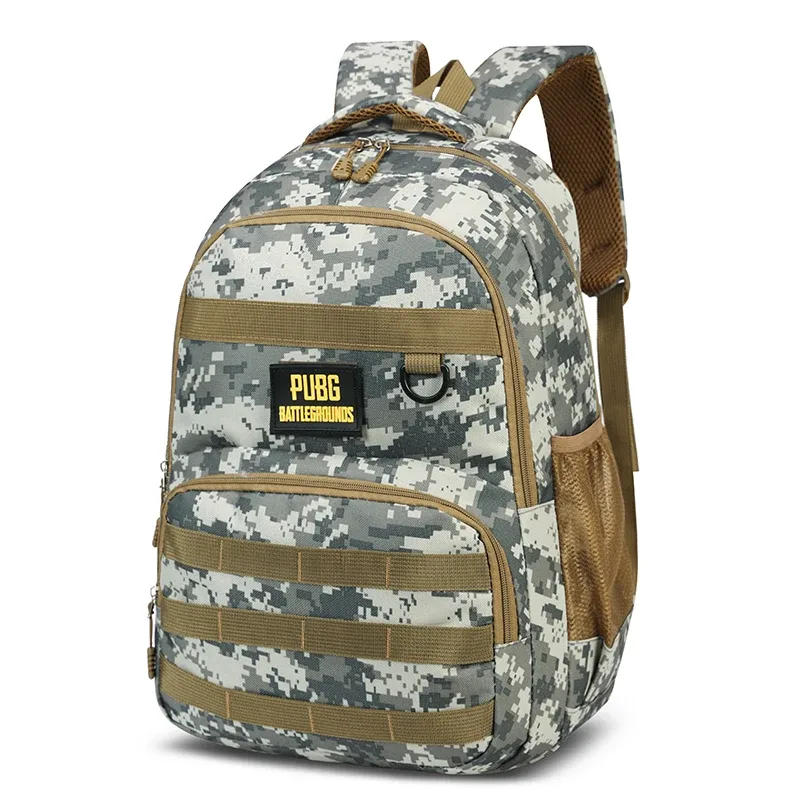 camsolomon-sac à dos dulbackpack pour homme, grande capacité, style pubg extérieur, sac d'école de voyage étanche, multifonctionnel pour 03/us
