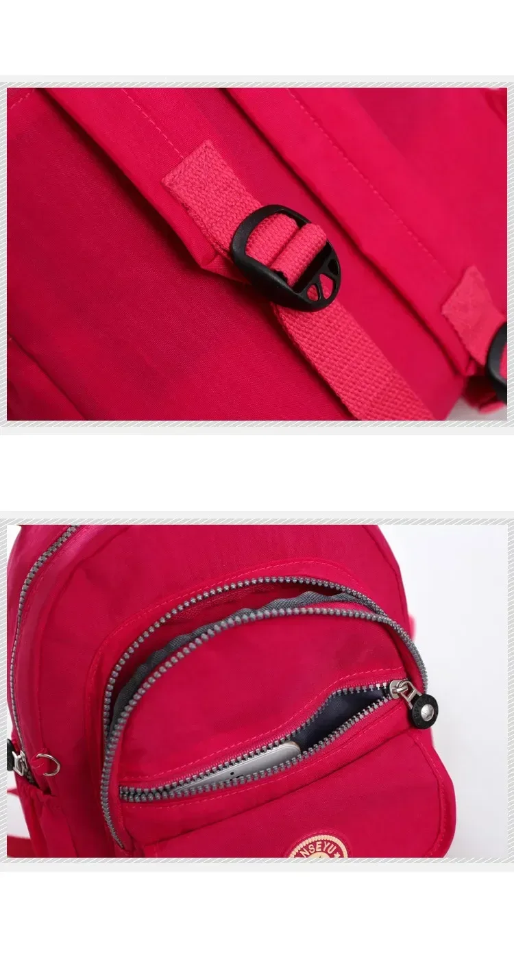 sacs à dos en nylon imperméables pour femmes, sacs à dos scolaires pour adolescentes, sac de voyage mochila, sacs à main décontractés pour femmes, nouveau