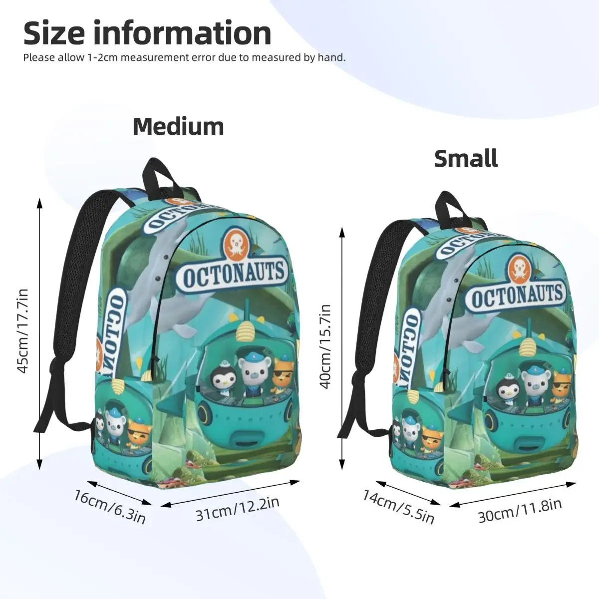 sac à dos octonauts pour hommes et femmes, sac à bandoulière tendance pour étudiants et professionnels