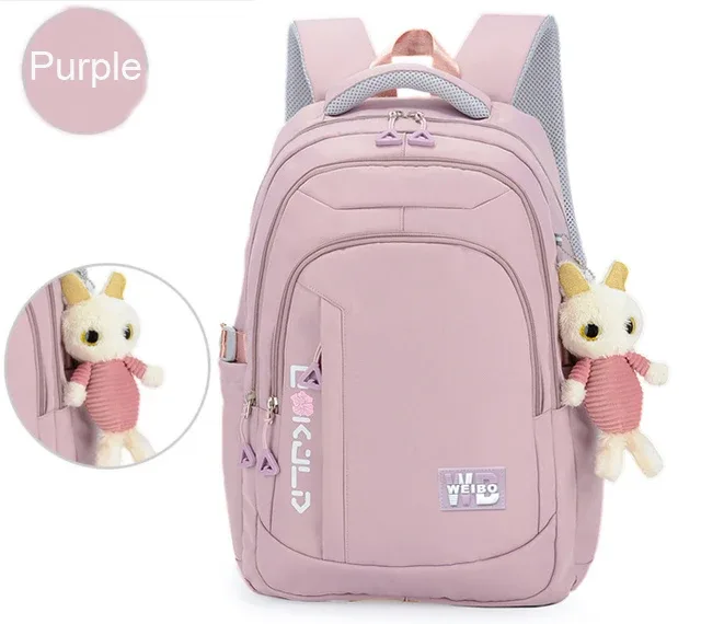sacs à dos orthopédiques imperméables sacoche scolaire, livres, pour fille et adolescentes, école primaire