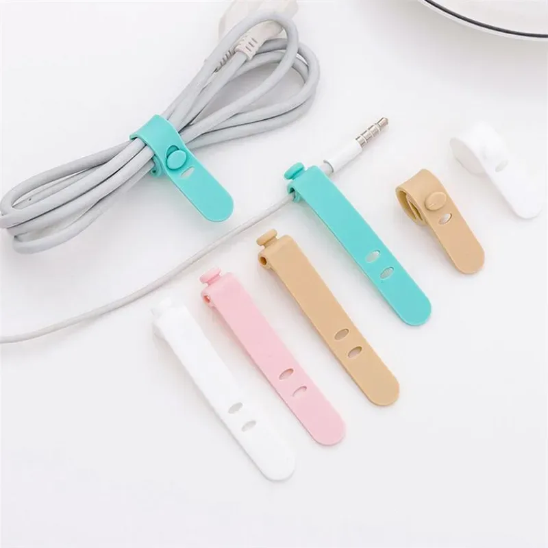enrouleur de câble en gel de pton, protecteur d'écouteurs, support de téléphone usb, organisateurs de paquets, accessoires de voyage créatifs, 4 pièces/lot