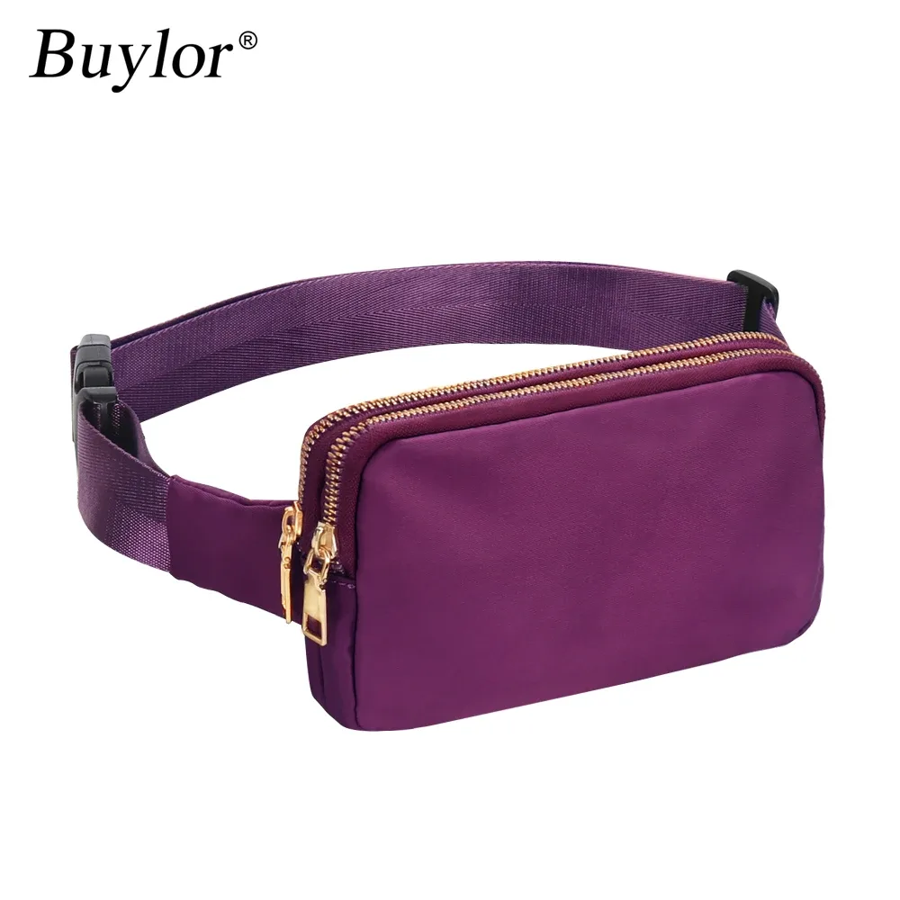 sac banane double fermeture éclair pour extérieur, randonnée, voyage, réglable, étanche, petit sac à bandoulière