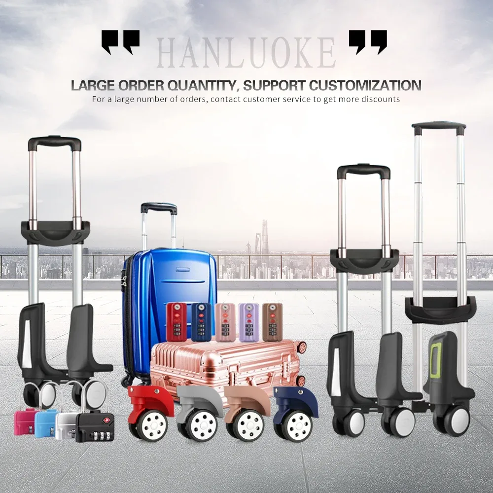 hanluoke hangsheng85 accessoires de valise à roulettes pour voyage en amérique, roue universelle jx9054