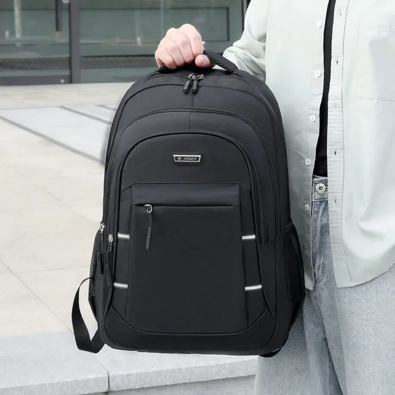 sac à dos de mode pour hommes, sac à dos de grande capacité pour les déplacements professionnels, sacs à double épaule multicouches pour collège, en vente