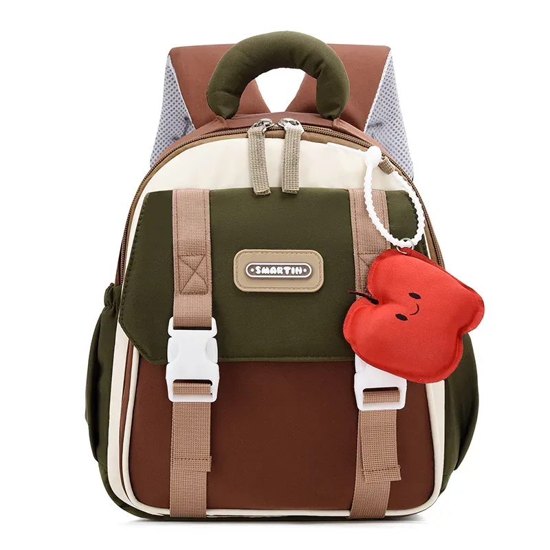 nouveau sac à dos grande capacité pour enfants, sac à dos maternelle garçons filles, sac à dos double épaule anti-pression avec blocs de couleurs