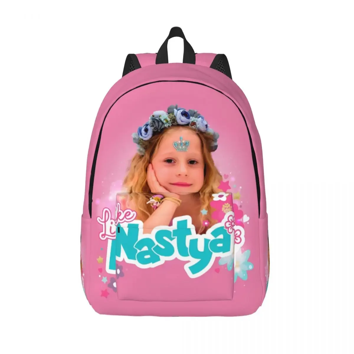 comme nastya mignon fille sac à dos décontracté en plein air lycée travail kawaii fleurs sac à dos pour hommes femmes ordinateur portable sac à bandoulière