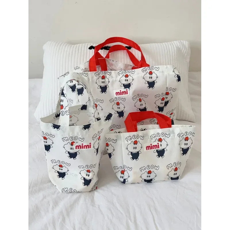 sac à main imprimé tendance de style coréen, grande capacité, léger, pratique pour le voyage, sac de rangement unisexe décontracté pour les voyages