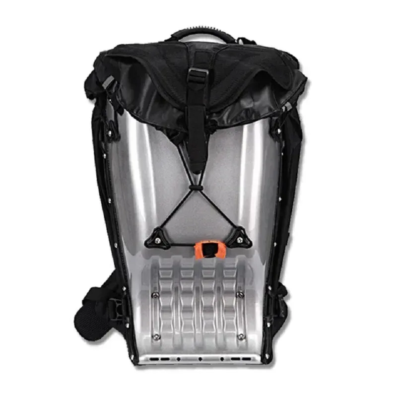 sac à dos rigide 25l pour moto, sacoche de réservoir abs étanche pour motocross/moto de course, protection antichute
