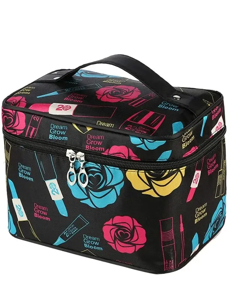 grande trousse à cosmétiques, sac de rangement mignon de grande capacité, sac de beauté simple et étanche, sac de transport de voyage zdh240