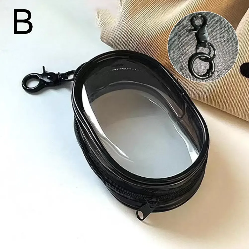 étui de présentation transparent pour poupée de 10 cm, mini pochette de rangement multifonction, organiseur portable pour câbles de chargeur de voyage, sac porte-clés
