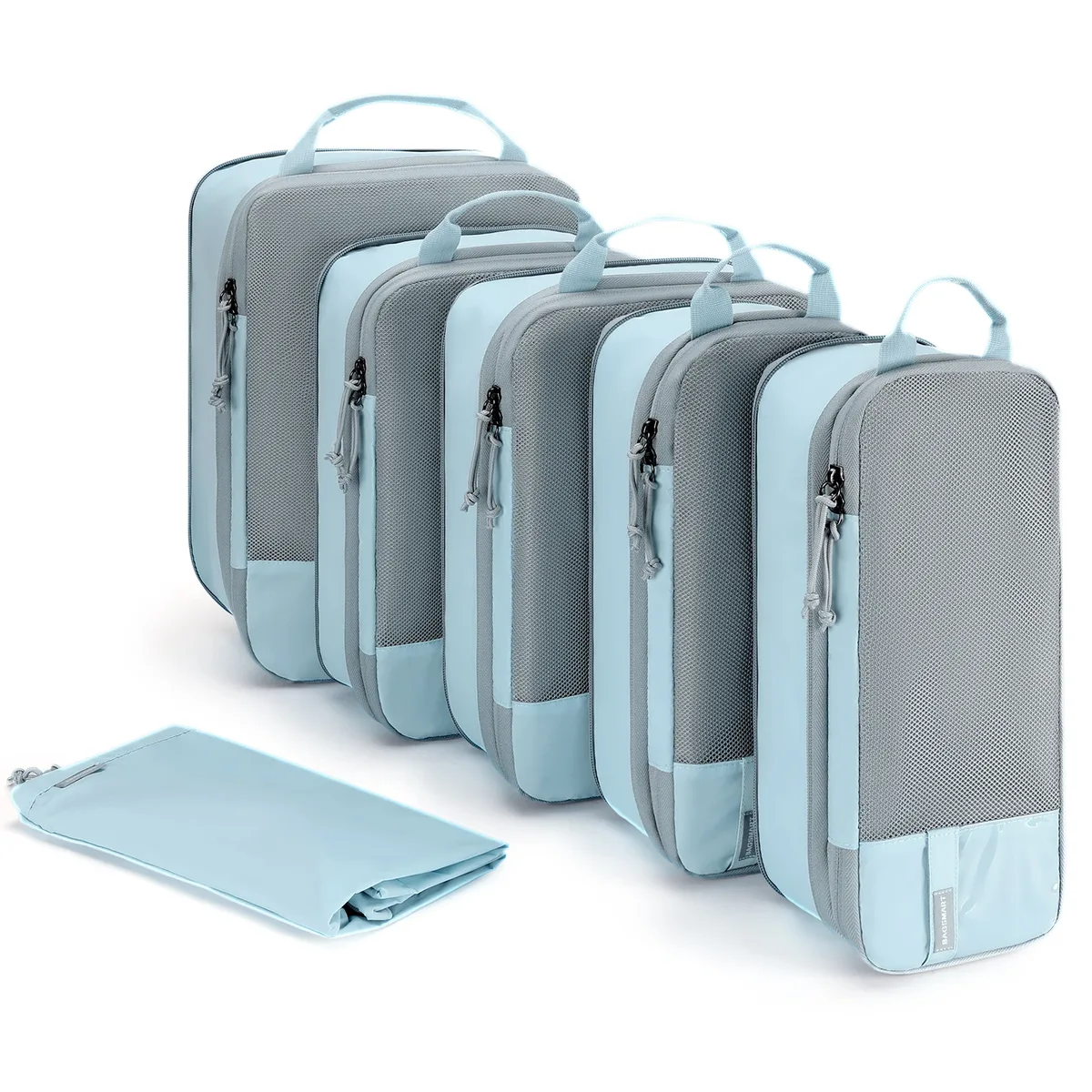 sac voyage polyester gris orange compression organisateur chemises poche transparent ventilation glissière portable week-end affaires vacances