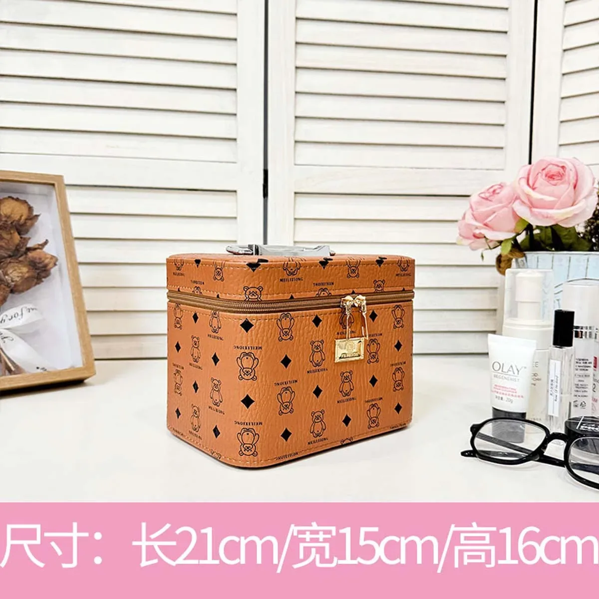 trousse de maquillage chancelier avancée, haute qualité, grande capacité, portable, boîte de rangement de cosmétiques, valise de voyage spéciale, mode, nouveau