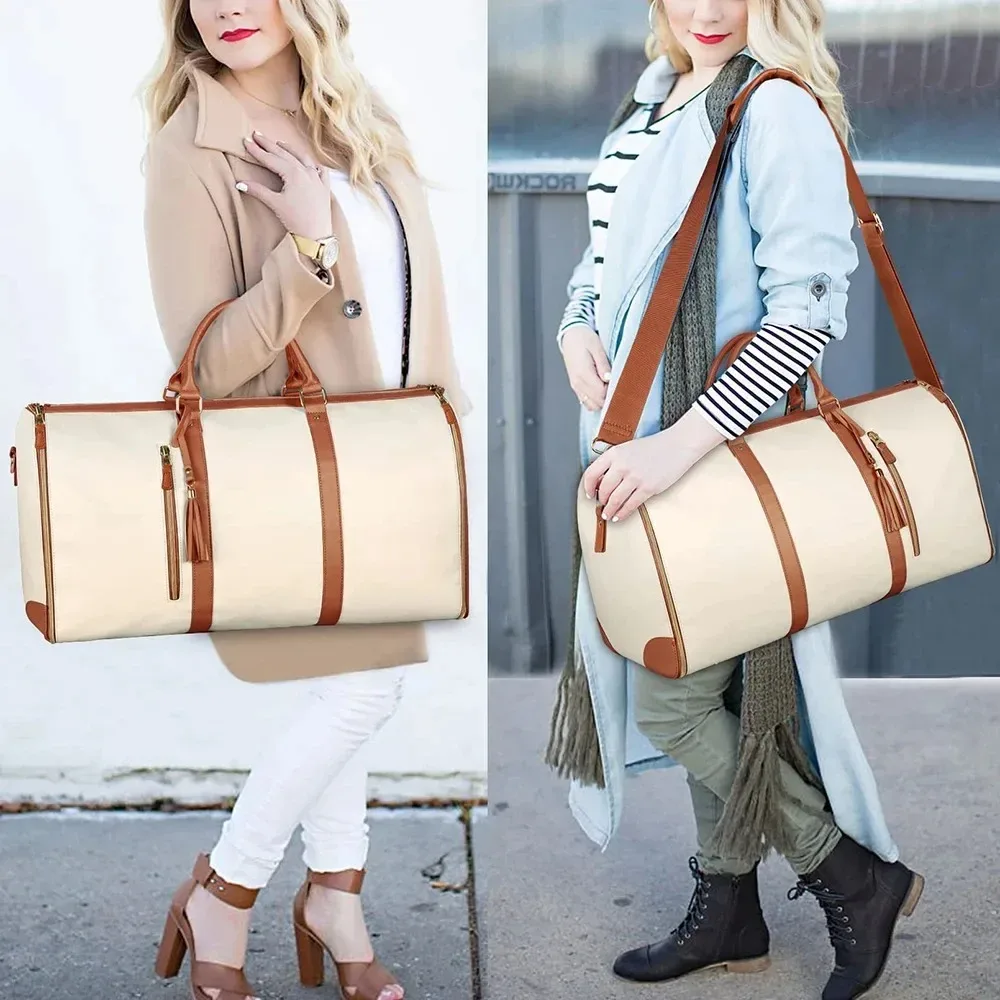 sac de voyage convertible 2-en-1 buylor, sac de rangement pliable pour vêtements, sac transformable pour homme et femme, sac à dos bandoulière