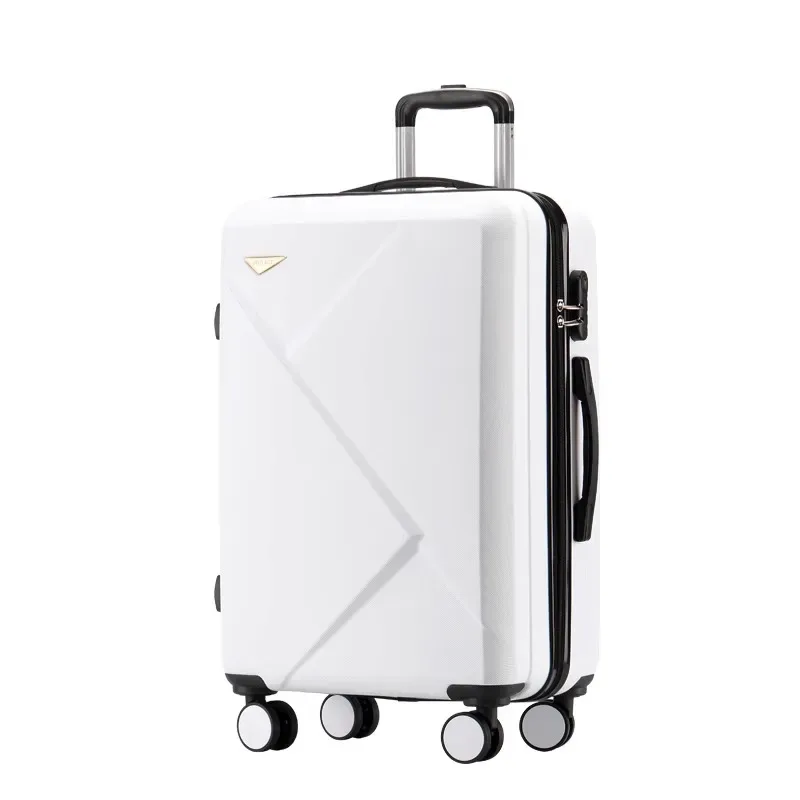 valise abs plastique dur motif géométrique lignes diagonales relief gris rose blanc jaune vert bleu rouge bagage affaires voyage